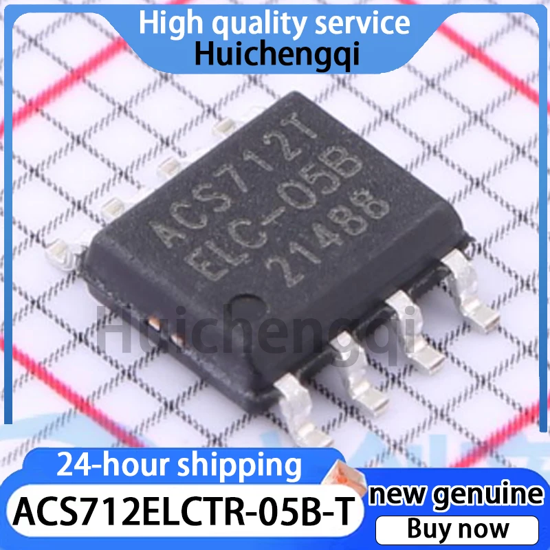 2PCS Original Genuine ACS712ELCTR-05B-T SOP-8 Current Sensor Voltage Isolation