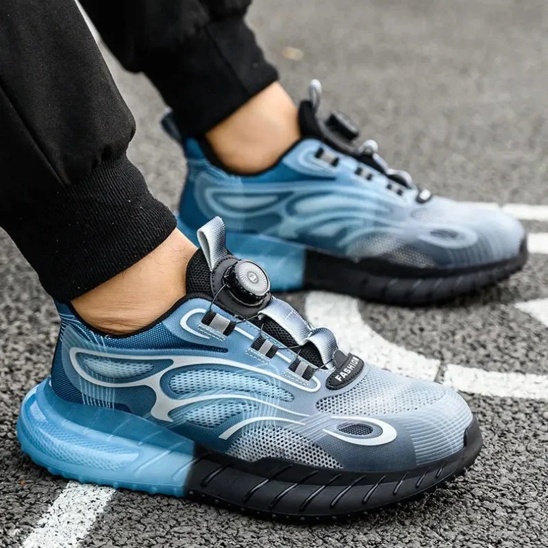 Men Steel Toe Safety Work Boots Indestructible Construction Safety Boots Puncture Proof Male  Protective Footwear Work Shoes