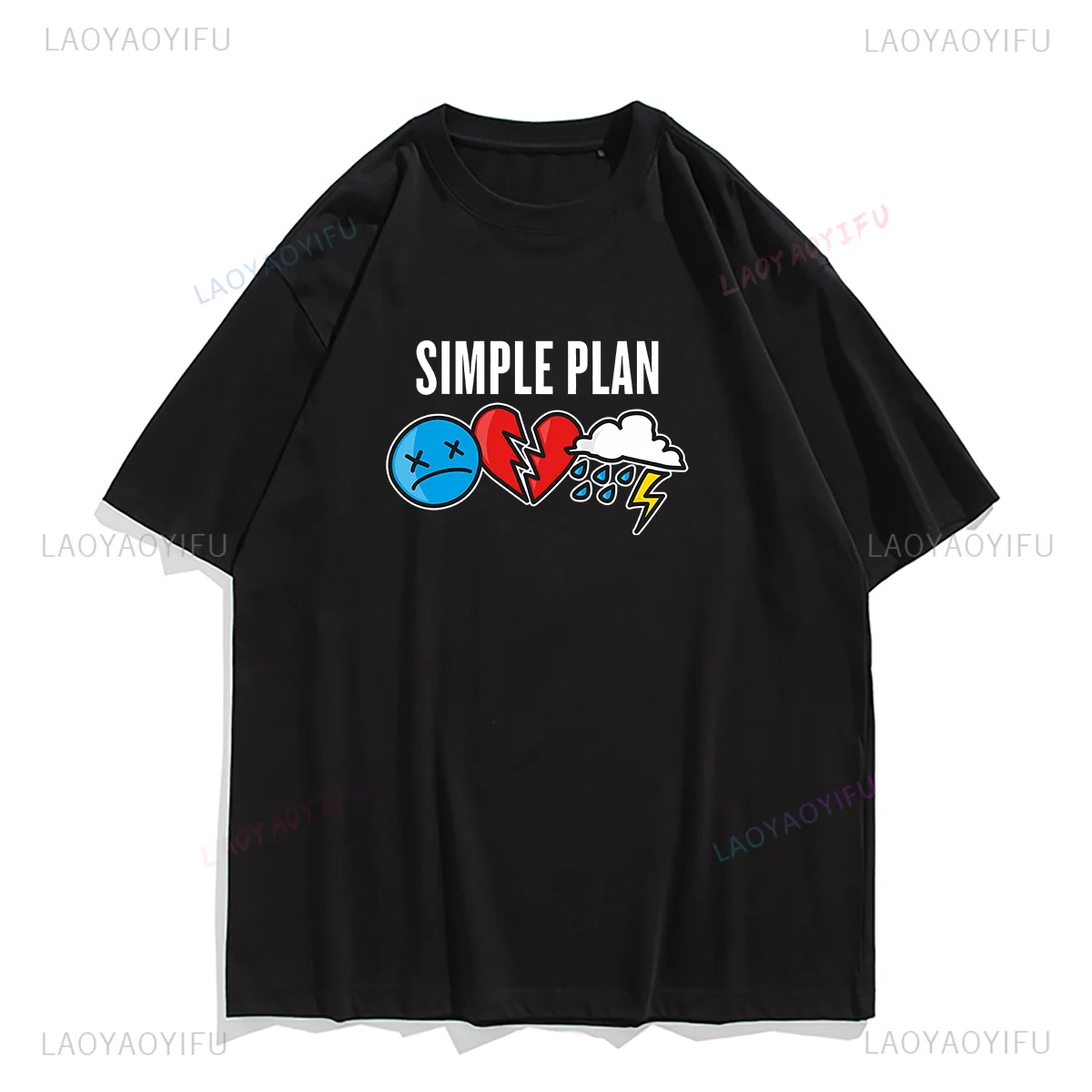 

Vintage T Shirt Simple Plan Canadian Pop Punk Band Printed T-shirt Tops Nostalgia Women Clothing Men Clothes Unisex Cotton Tee