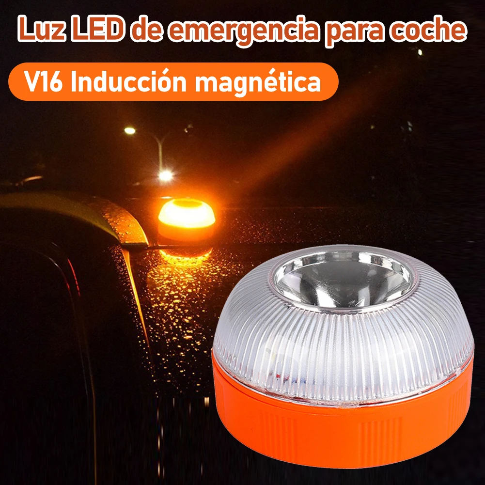 LED سيارة ضوء الطوارئ مصباح يدوي V16 المغناطيسي التعريفي ستروب حادث الطريق مصباح منارة ملحقات السلامة ضوء USB/بطارية