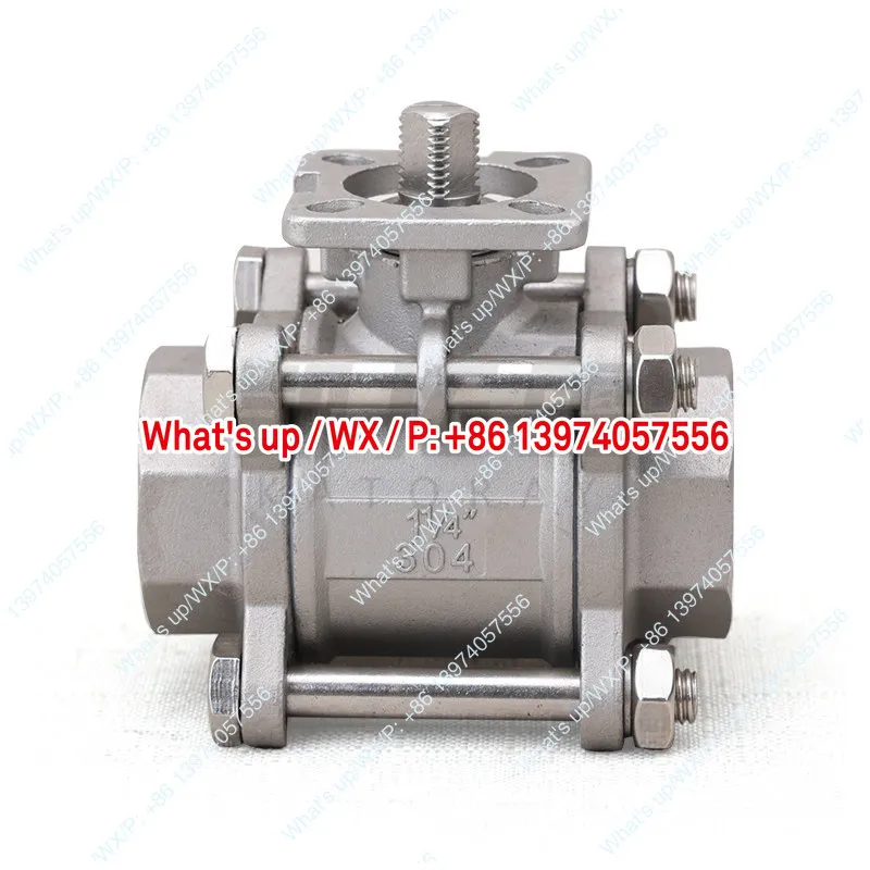 Three-piece ball valve high platform Q11F-16P stainless steel wire buckle internal thread ball valve 1 inch 2 inch dn15/20/25