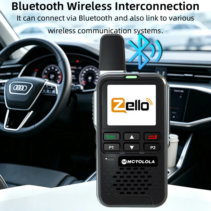MOTOLOLA 4G POC Android Zello Car Intercom Supports WiFi Bluetooth Long Distance Two Way Radio Suitable  Fleet Transportation