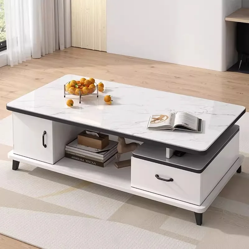 

Tempered glass coffee table living room home sofa front marble tea table 2025 new high-end balcony small table