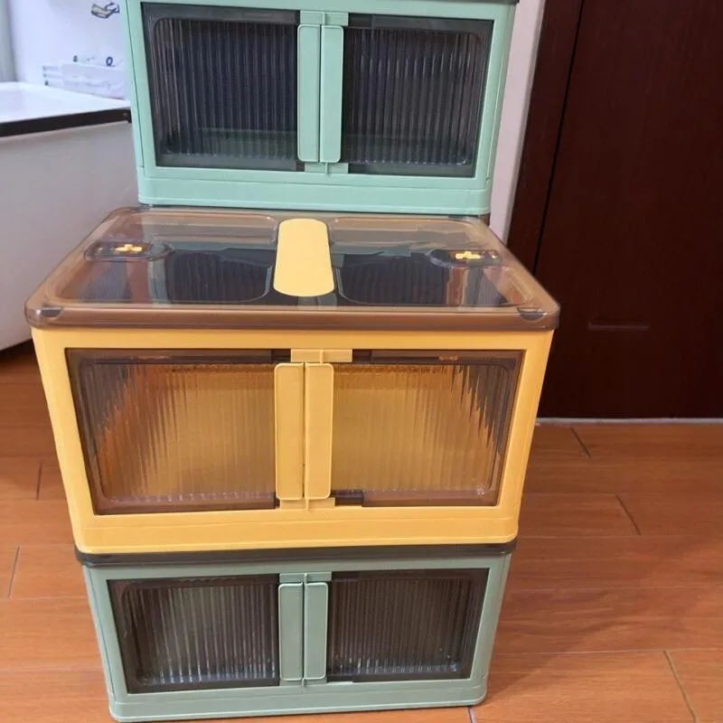 

Прозрачный пластиковый складной контейнер для хранения: органайзер для одежды и книг, ящик для хранения под кроватью, контейнер для шкафа