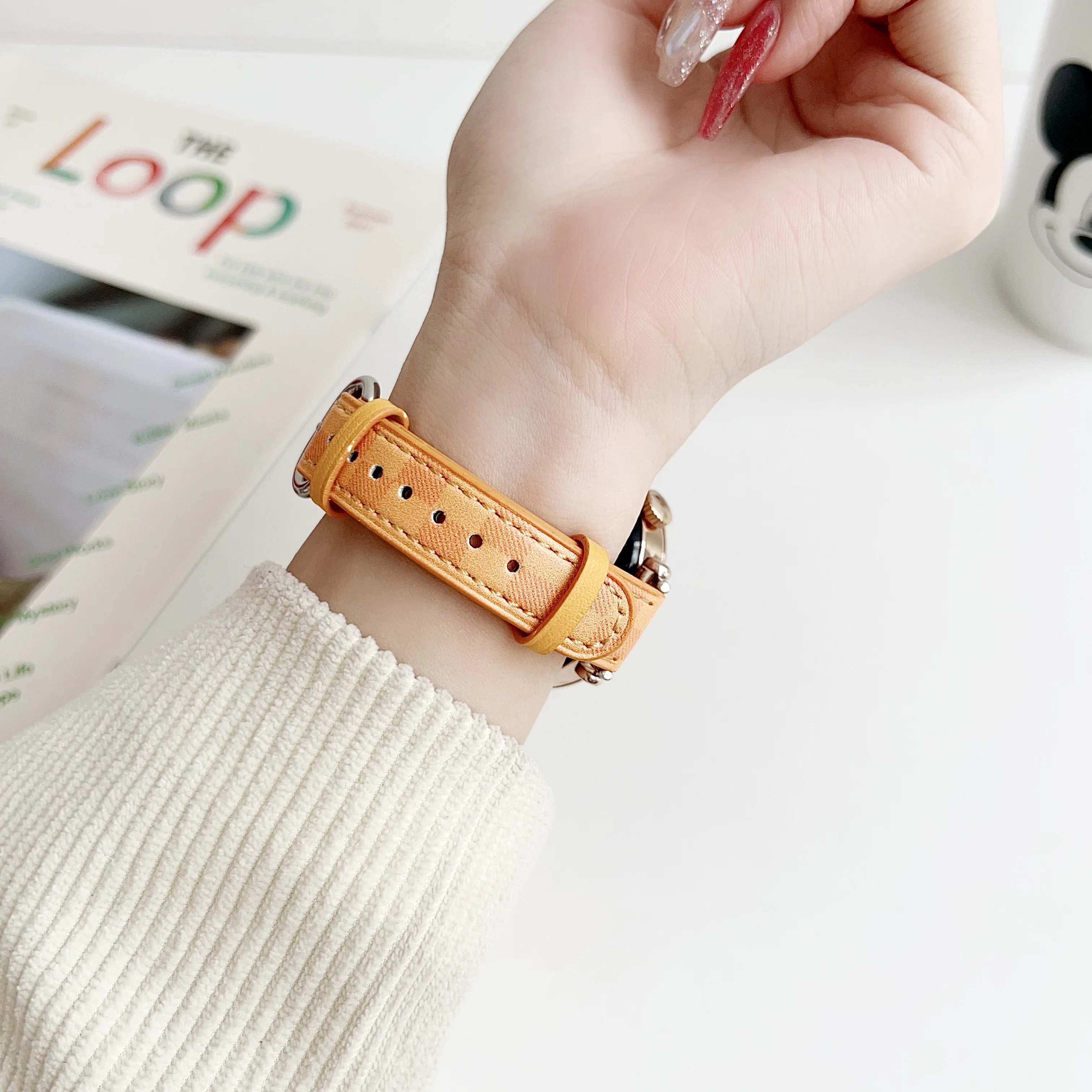 Bracelet en cuir véritable, adapté pour Huawei Watch GT4