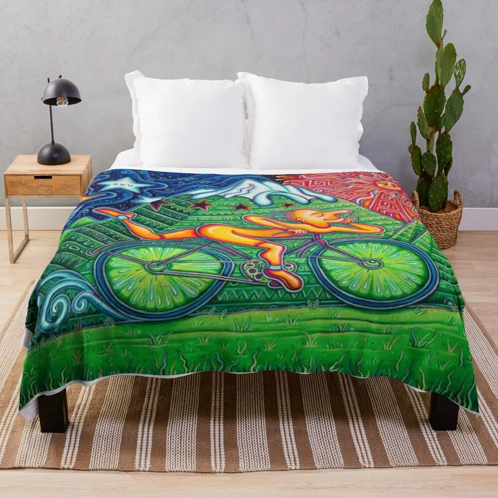 

Bicycle Day Throw Blanket warm for winter Sleeping Bag Blankets