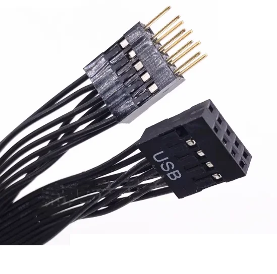 

Motherboard USB 9-pin Male To Female Extension Cable Chassis USB2.0 Extension Cable 0.5m