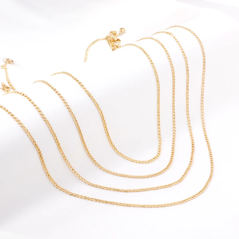 ASONSTEEL 1 Pieces Hip Hop Rope Cuban Link Chain Necklace Stainless Steel Width 3.5mm Gold Color Punk Fashion Jewelry Accessory