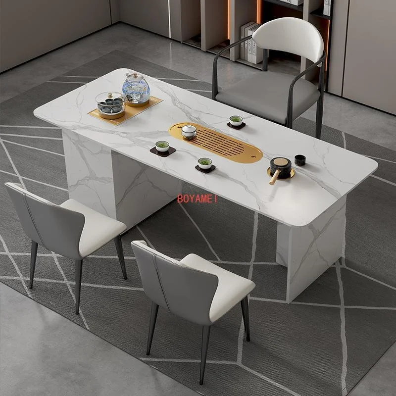 board tea table and chair combination modern simple household tea table Kung Fu boiling water drinking tea table tea set set 34