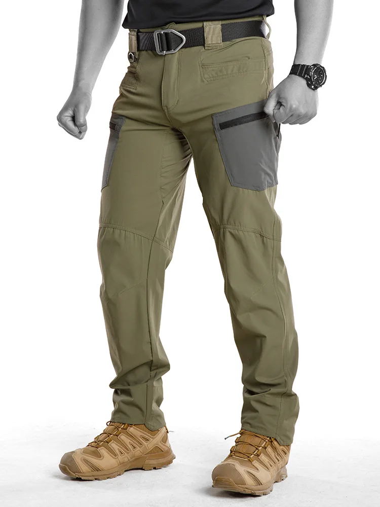 

Тактические брюки Tom Outdoor Splicing Speed Drying, летние дышащие легкие мужские спортивные брюки для альпинизма