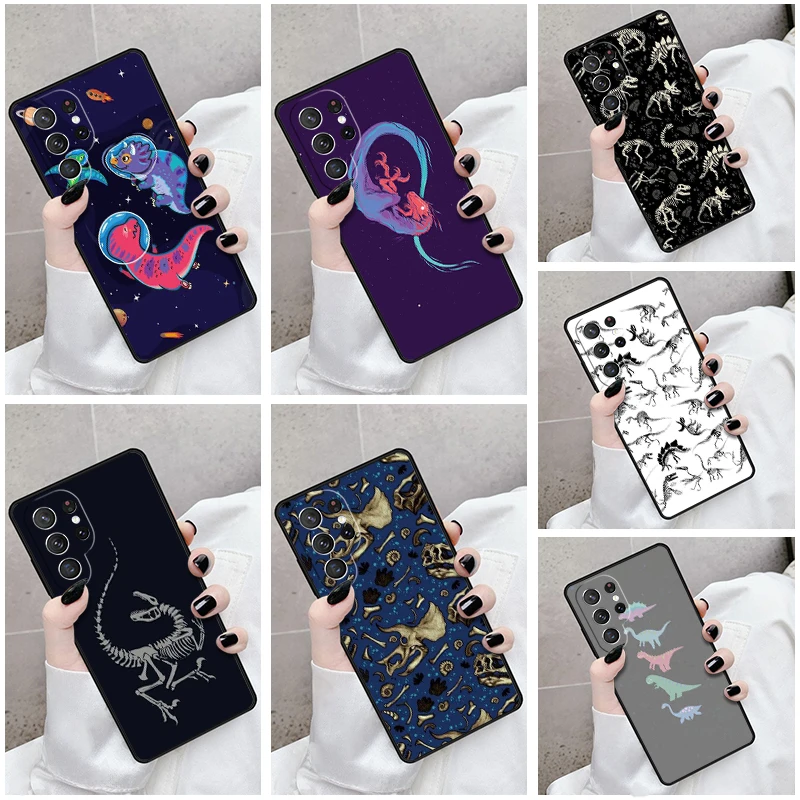 

Phone Case For Samsung Galaxy S24 S25 S23 S21fe S22 Ultra Plus Note 10 20 Cover Dinosaur Fossil Paleontology