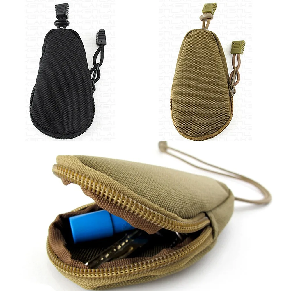 

Durable Oxford Cloth Mini Key Holder Multipurpose Portable Men Coin Purses Easy to Use Mini Zipper Case Outdoor