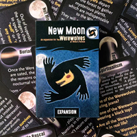 Blue New Moon Werewolves Cards Game A 36 English version Card Game With Paper Guidebook, Family Friend Party Board Game
