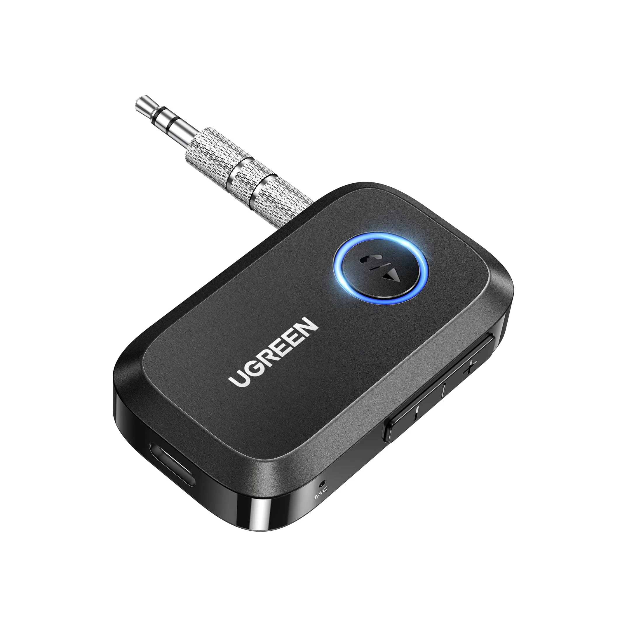 

UGREEN 5.4 Aux Bluetooth Adapter, Noise Cancelling 3.5mm AUX Bluetooth Car Adapter, Wireless Audio Receiver