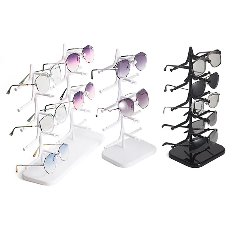 Plastic Sunglasses Show Rack Holders Eyeglasses Display Stand Storage Holder Glasses Shelf Home Organizer Space Saving Shelf