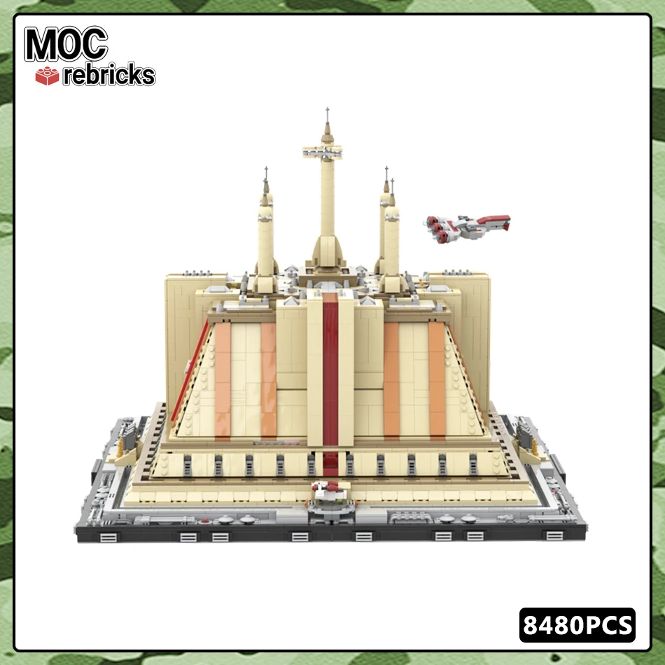 MOC Bouwsteenserie Gouden Grote Architectuur Paleisscène Model DIY Baksteen Monteer Onderwijs Speelgoed Jongens Kerstcadeaus