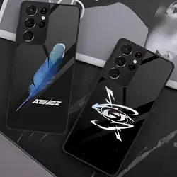 Singers A-ATEEZ Logo Phone Case For Samsung S25 S24 Ultra 23 Fe 22 Plus Galaxy A54 A55 A16 A13 A24 A15 A25 Glass Cover