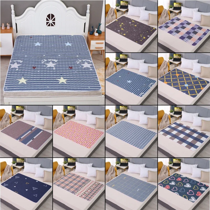 70/120/150cm Large Washable Mattress Urine Adult Elder Incontinence Bed Pad Women Menstrual Bed Sheet Protector, Kids Urine Mat