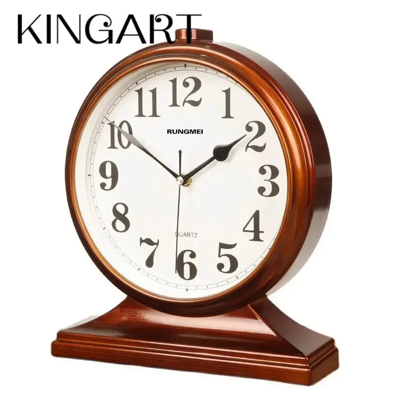 

Large Desk Clock Silent Watch Retro Creative Living Room Antique Table Clock Desktop Bedroom Table Clock Home Decoration Gift