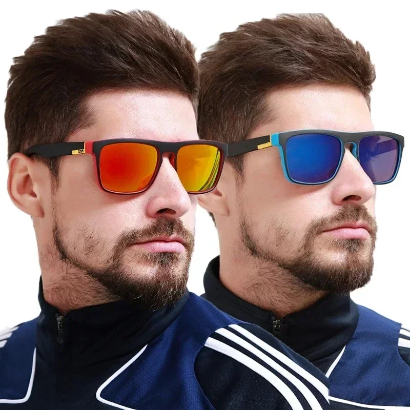 2024 Fashion Brand Square Sunglasses for Men Women Night Vision Car Driving Square Goggles Sunglass Dirt Bike Motorcycle Glasses