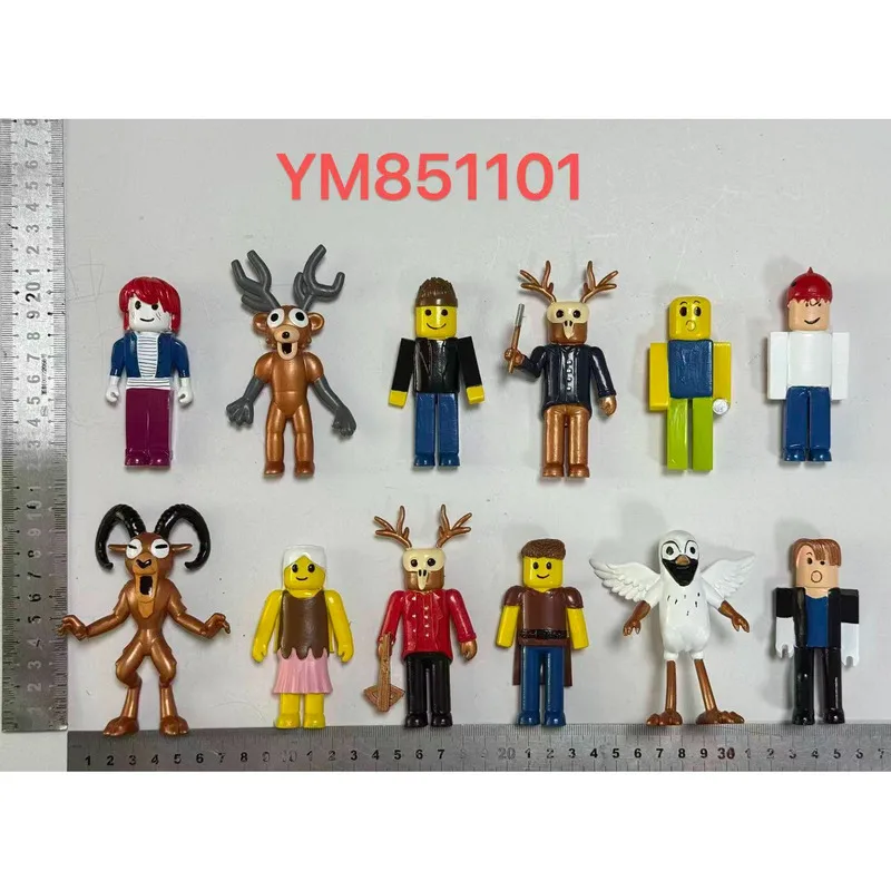 5/10 قطعة 99 ليال في الغابة تمثال اللعب 99 ليال في الغابة أرقام المنقولة البلاستيكية نموذج حلية الاطفال هدايا عيد الميلاد #5