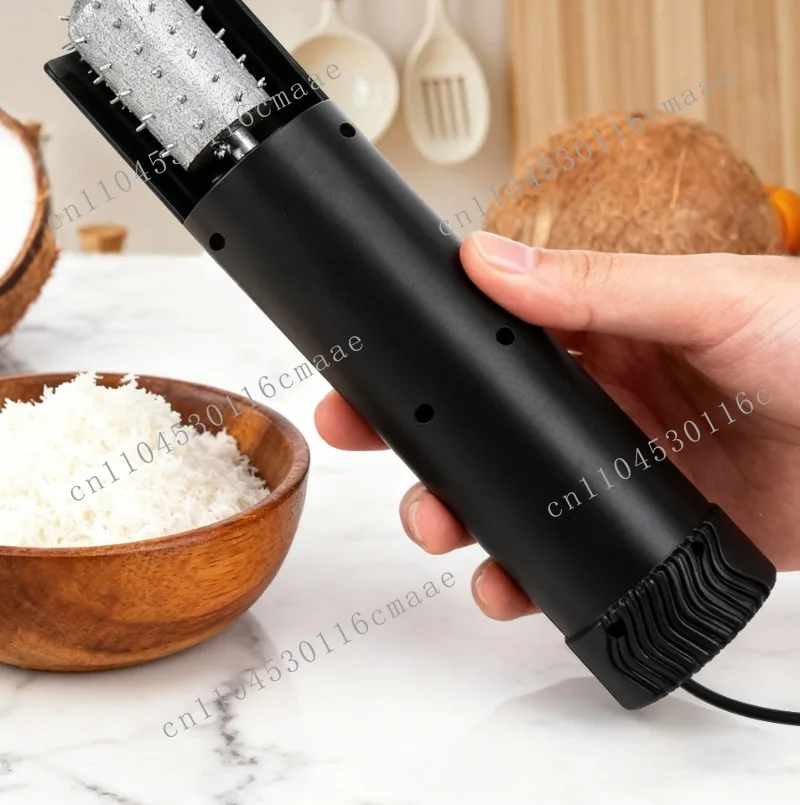 Máquina eléctrica doméstica para hacer pulpa de coco, herramienta anti-salpicaduras, rebanadora, removedora de pulpa