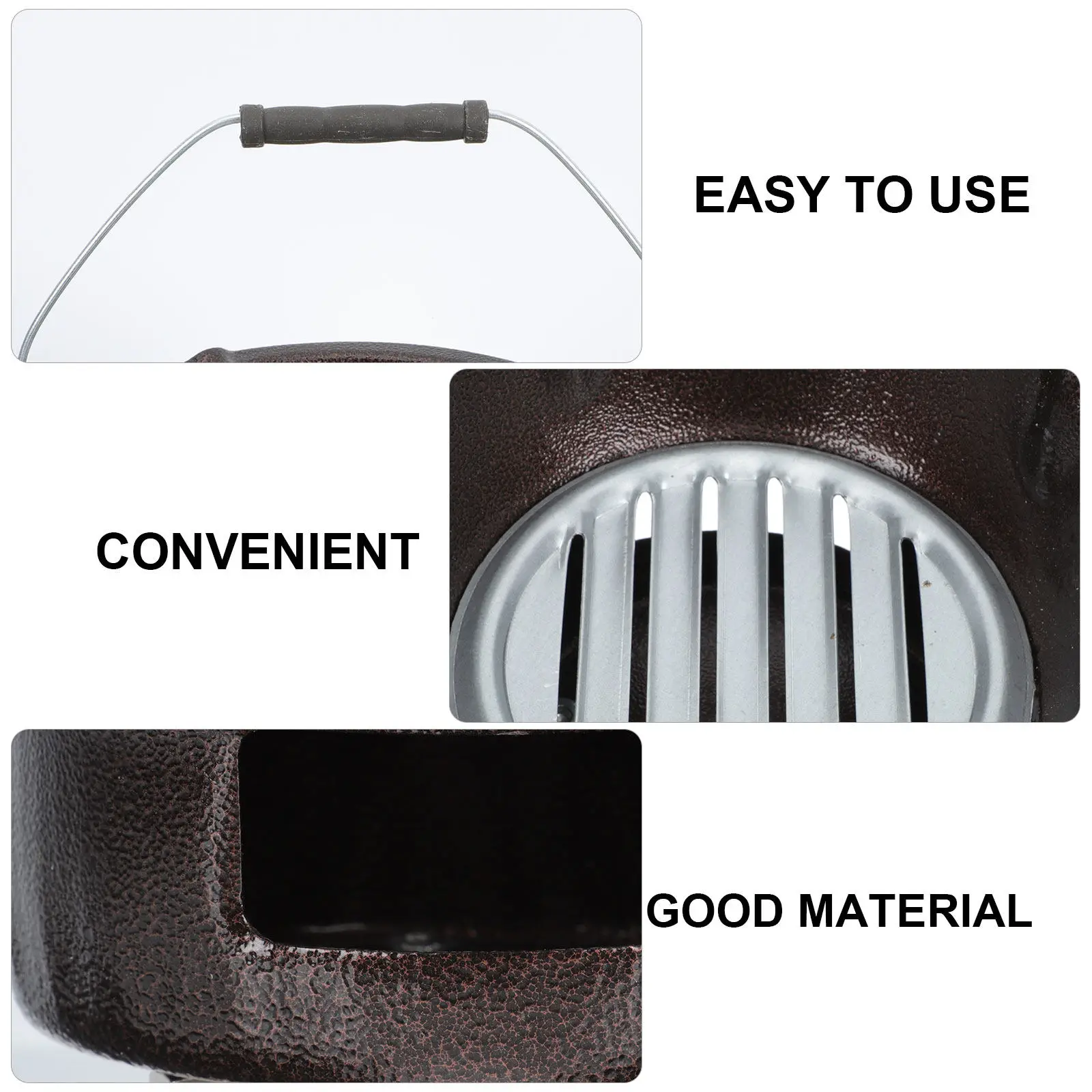 

1Set Multi-Functional Charcoal Stove Iron Bbq Stove Portable Outdoor Heating Barbecue Grill Barbecue Burner Camping Supplies