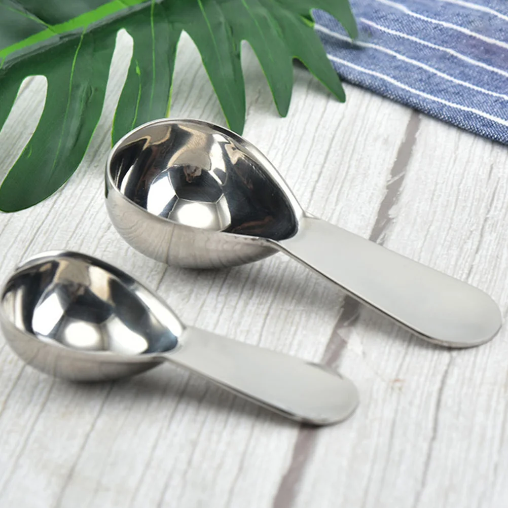 

2Pcs Coffee Measuring Spoon Stainless Steel Kitchen Tool 30Ml Accurate Baking Flour Powder Sugar Scoop Spoon Coffee Scoop