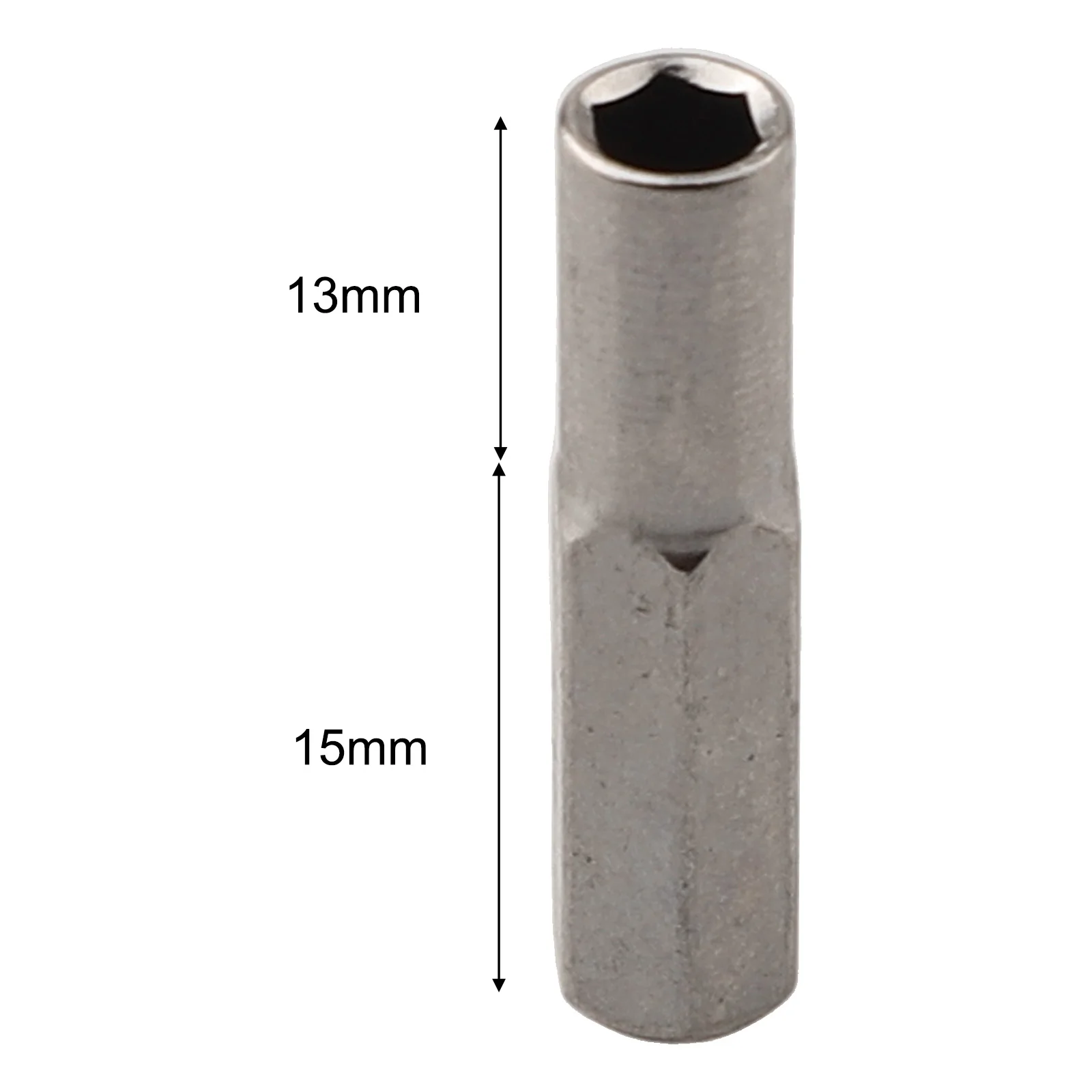 1/2Pcs 6.35mm To 4mm Hex Transducer Adapter Socket Magnetic For Screwdriver Drill Bits Repair Electric Screwdriver Tools