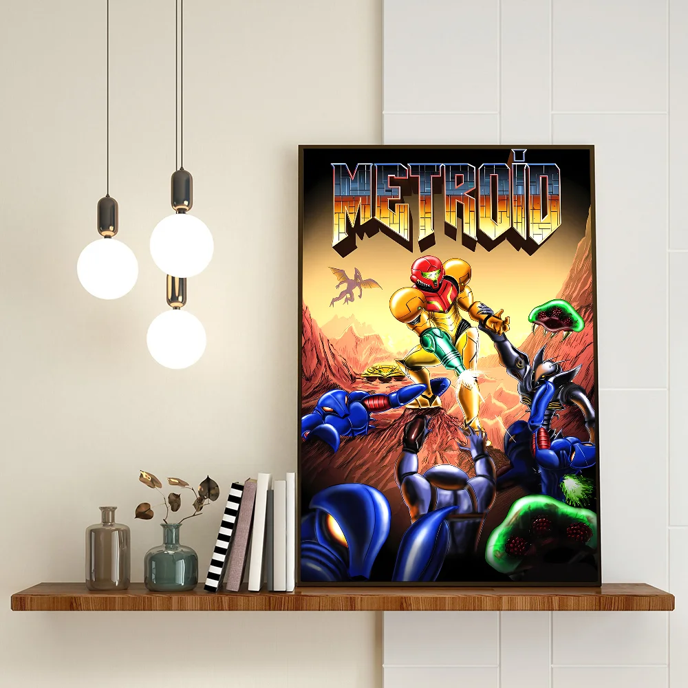 Metroid Prime Classic Vintage Posters Whitepaper Prints Posters Artwork Kawaii Room Decor