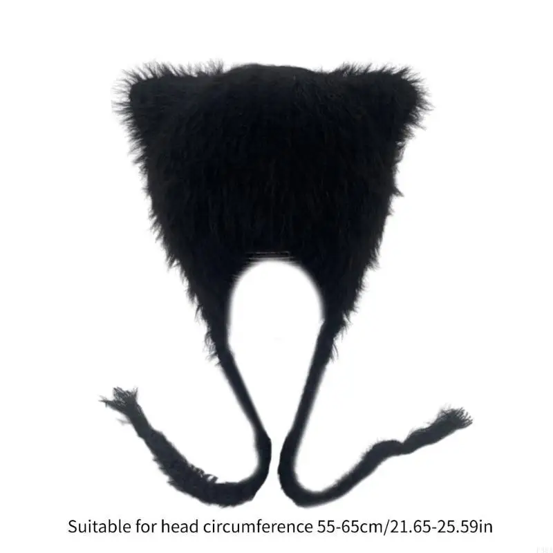 P88A قبعة الأذن القطيفة الشتوية للمراهقين تحافظ على الدفء وتحمي قبعة الأذن مقاومة للرياح #6