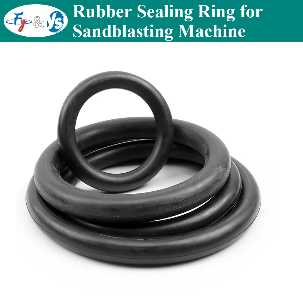 Sandblasting O-Ring Seal, Wear Resistant NBR Rubber O Ring for Sandblaster Valve/Gun, High Pressure Air Tight Gasket