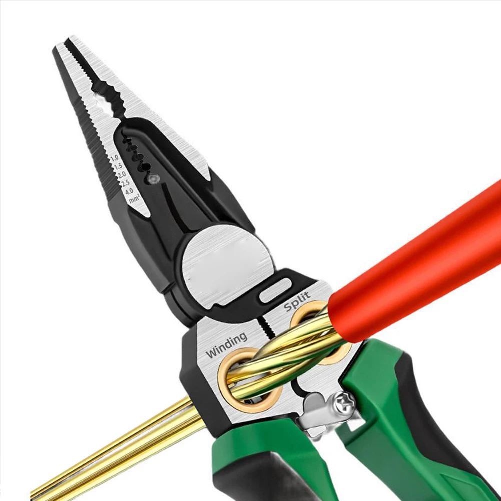 Wire Strippers With Built-in Voltage Tester, Multi-Function Wire Cutters And Crimpers, Ergonomic Comfort Grip Hand Tool