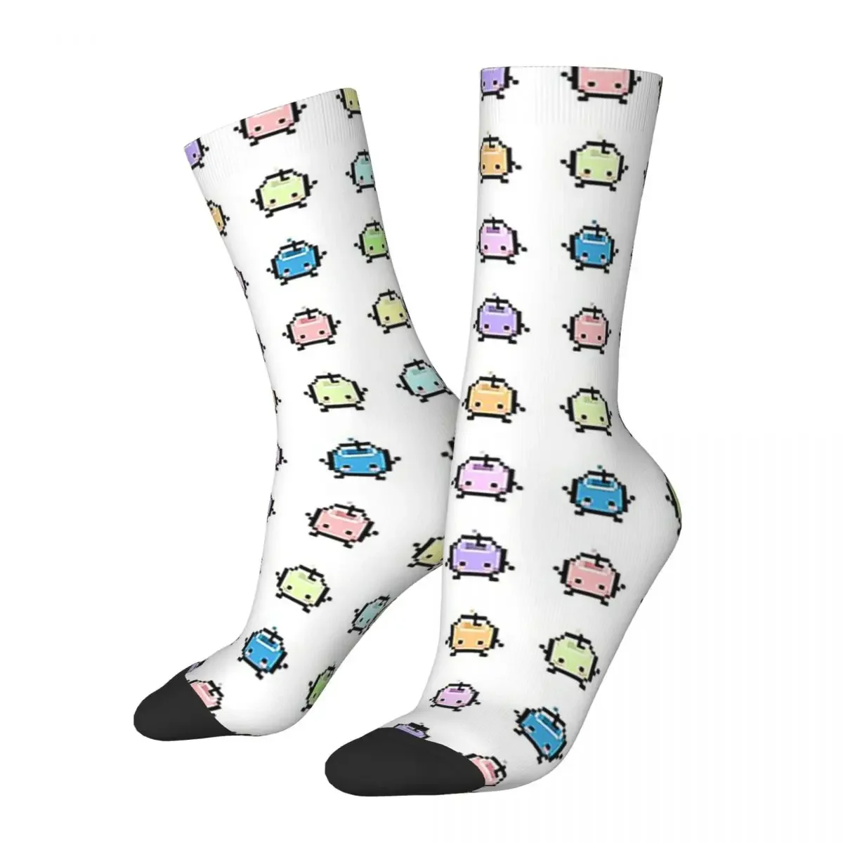 

Stardew Valley Pastel Junimos Socks Harajuku Sweat Absorbing Stockings All Season Long Socks for Man Woman's Birthday Present