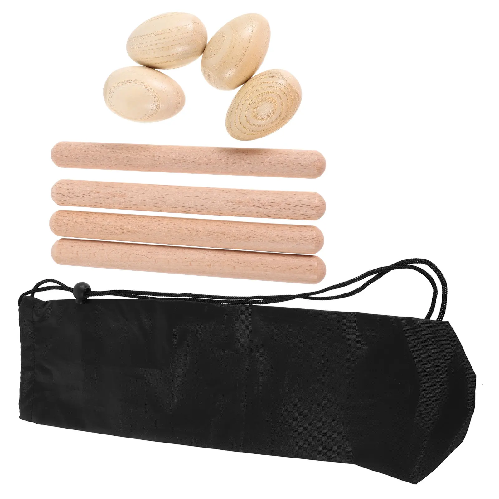 

Набор ритмических палочек: 8-дюймовые деревянные клавесы и яичные шейкеры для детей, занятий в классе и семейного музыкального досуга