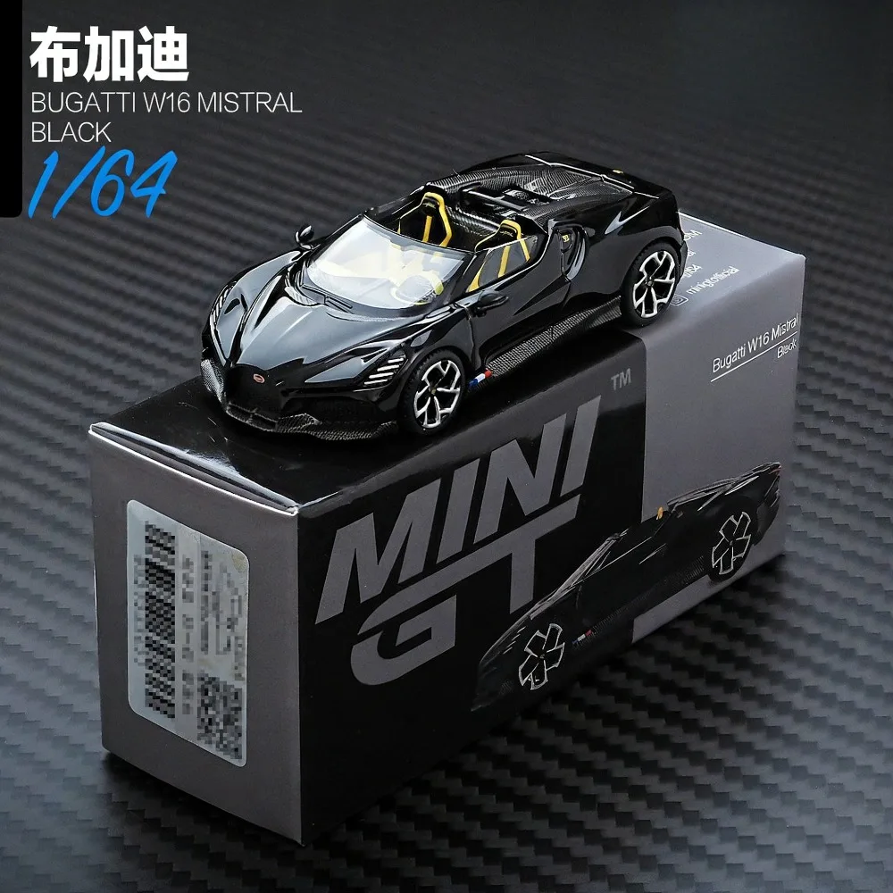 MINIGT 1:64 Bugatti W16 Mistral Porsche McLaren Jaguar Lamborghini GT EVO Model Legering Model Auto Miniatuur Diecast Collectie Speelgoed