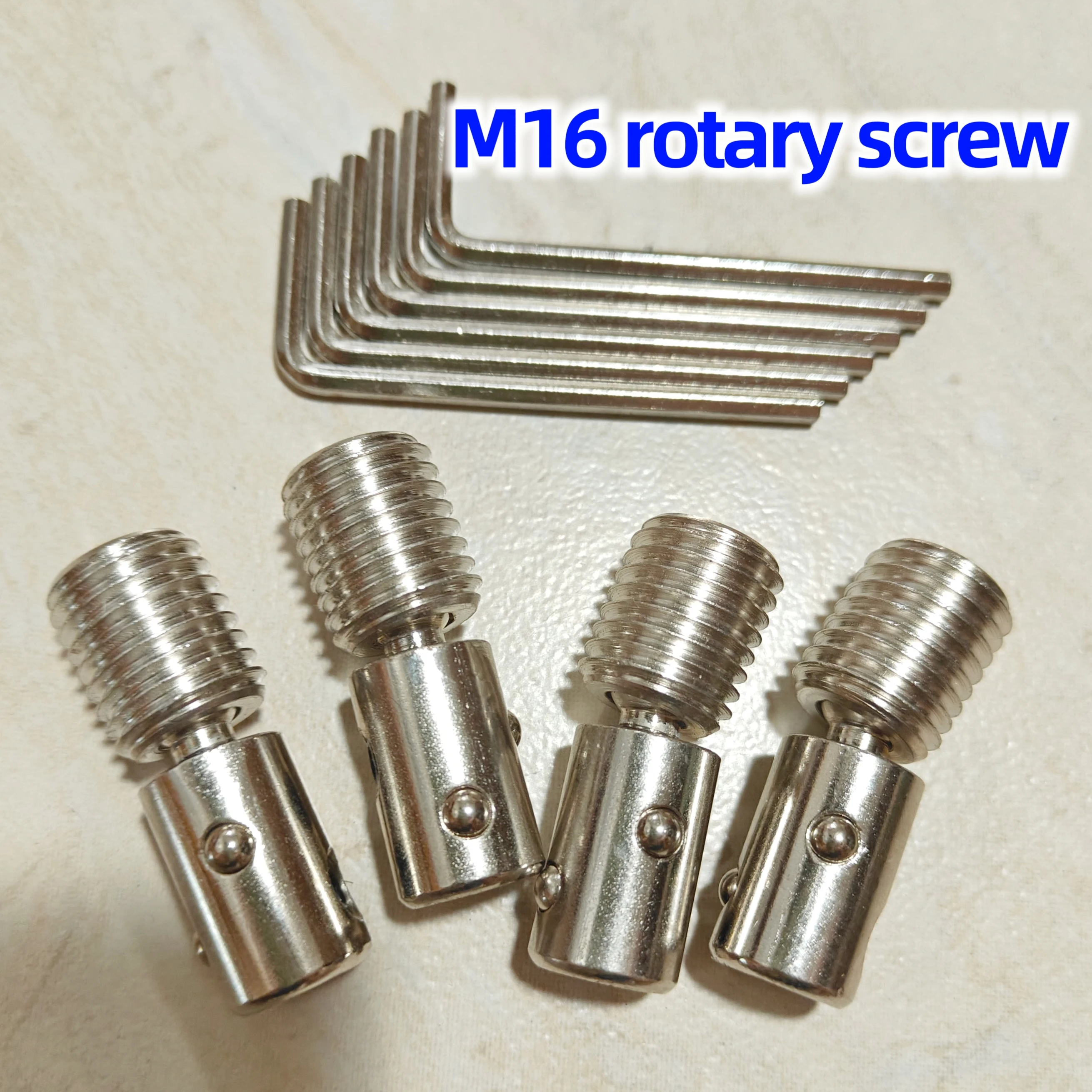 M16 Swivel Head Adapter for TPE Silicone Dolls, Snap-On Quick Rotation Screw, Multi-Angle Sculpting & Posing Too