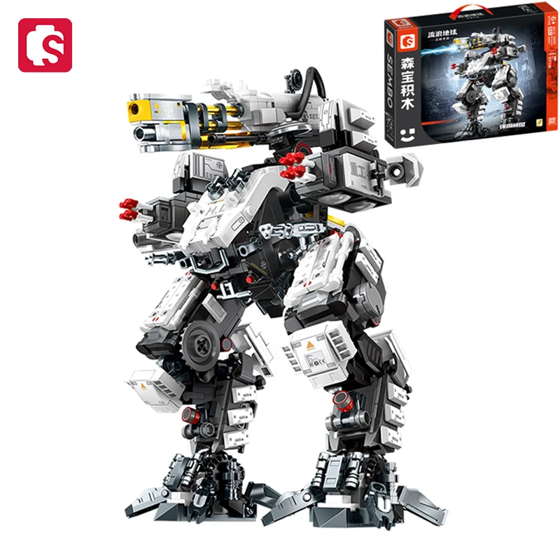 

SEMBO BLOCK Робот-трансформер Строительные блоки The Wandering Earth Series Атака меха Модель Кирпичи Украшения Подарки на Хэллоуин