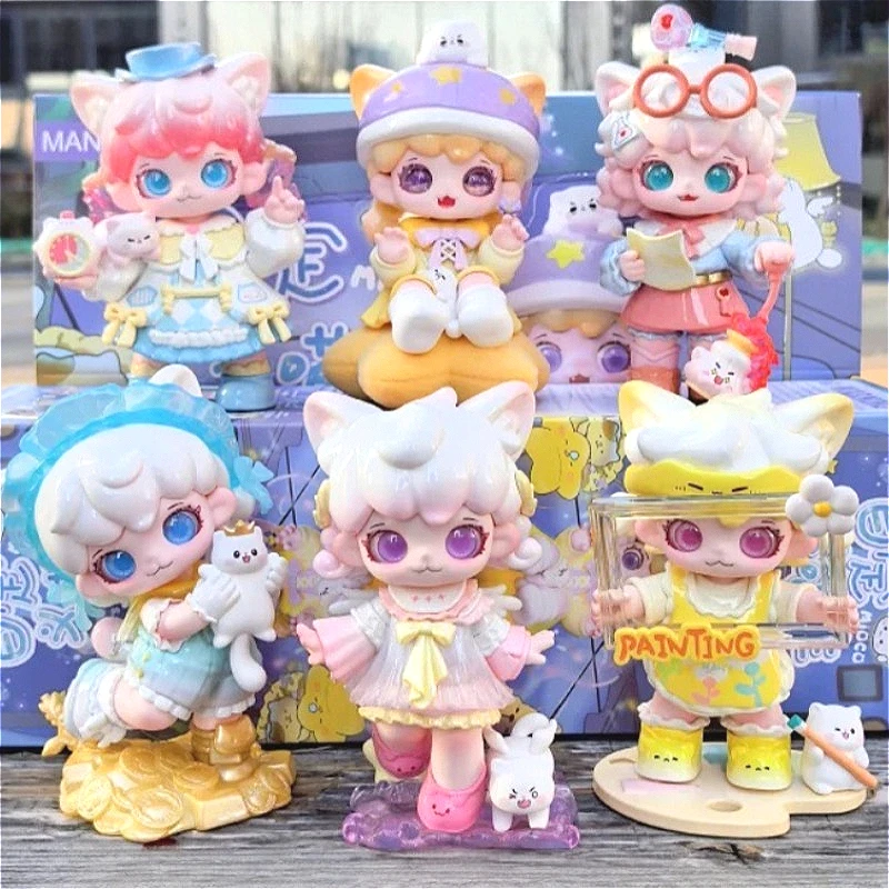 

Mioco A Cat's Own Lifestyle Sries Blind Box Kawaii Collectible Mystery Box Cute Desk Decora Ornament Model Toys Trendy Girl Gift