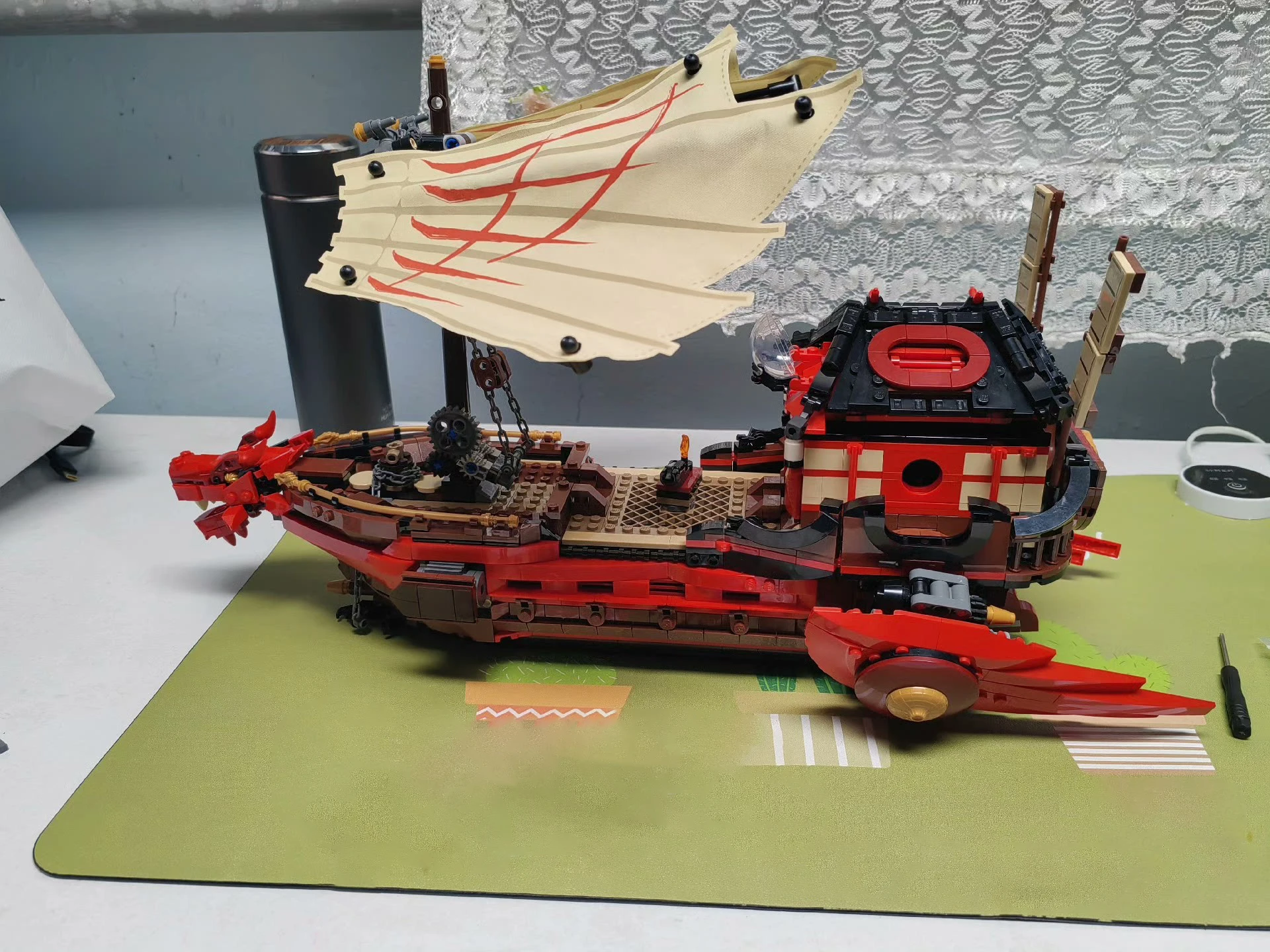 متوافق 71705 Destiny Bounty Ship اللبنات قارب التنين الدير الطوب لعب لصبي الأطفال هدايا عيد الميلاد #4