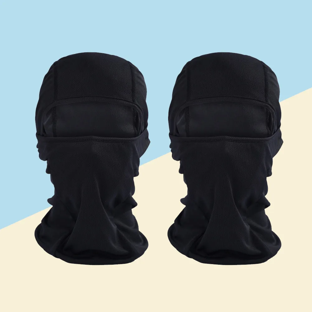 

2Pcs Windproof Face Mask Uv Protection Multi-Use Balaclava Hat Neck Gaiter Bandana Full Half Face Cover for Men Women Winter