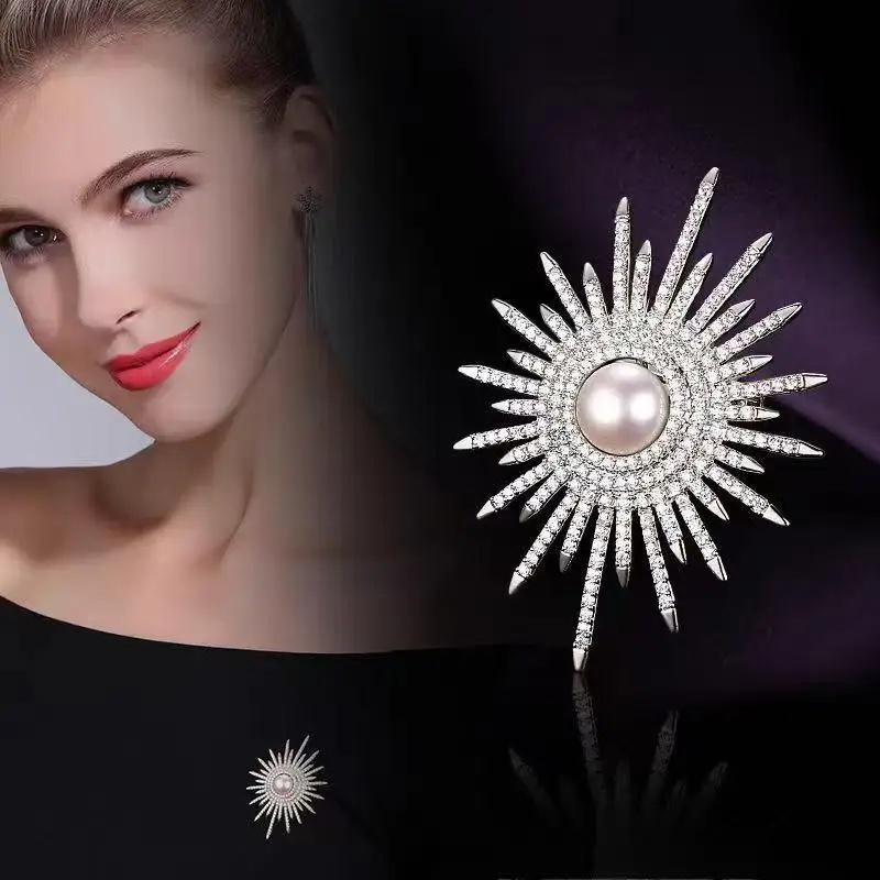 

Gorgeous Luxury Sunflower Brooch Retro Personalized Pin Fashion Party Romantic Jewelry Accessories Charm Trendy Gift Unique