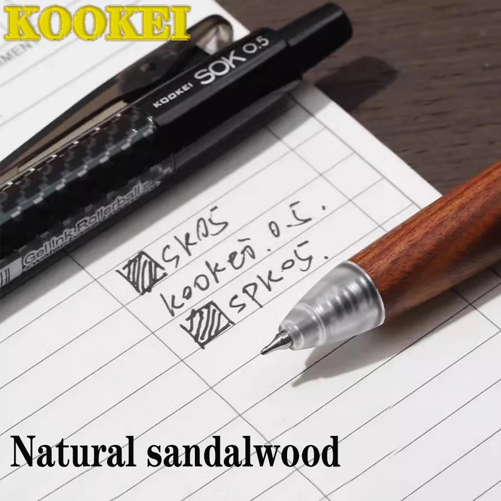 KOOKEI جل القلم سوك CS تلميح 0.5 مللي متر سريعة الجافة خمر قلم خشبي قبضة رخيصة Kawaii القرطاسية العودة إلى المدرسة أنيمي #4
