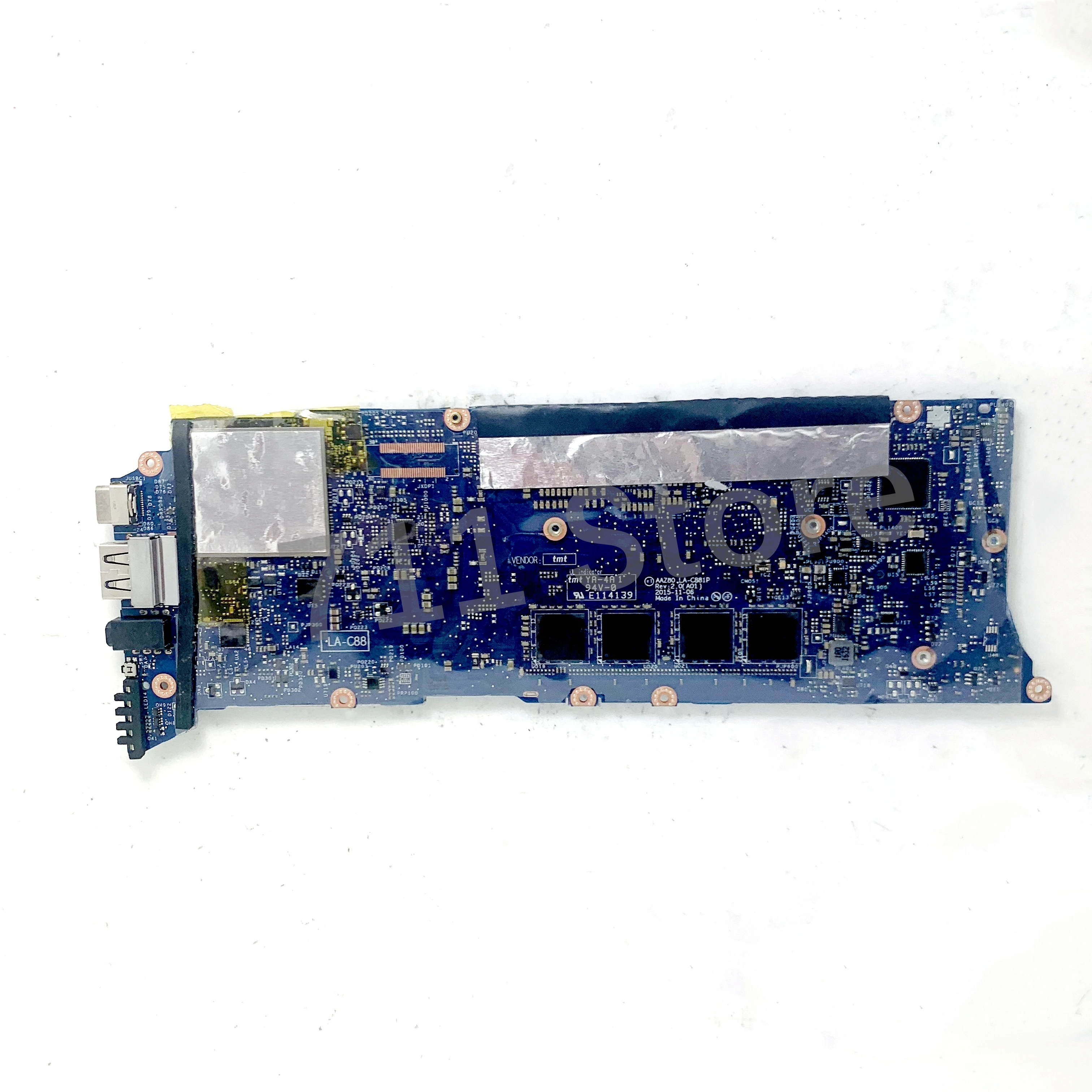 CN-076F9T 076F9T 76F9T AAZ80 LA-C881P Mainboard For DELL XPS 13 9350 Laptop Motherboard W/ SR2EY I5-6200U CPU 8GB 100% Tested OK