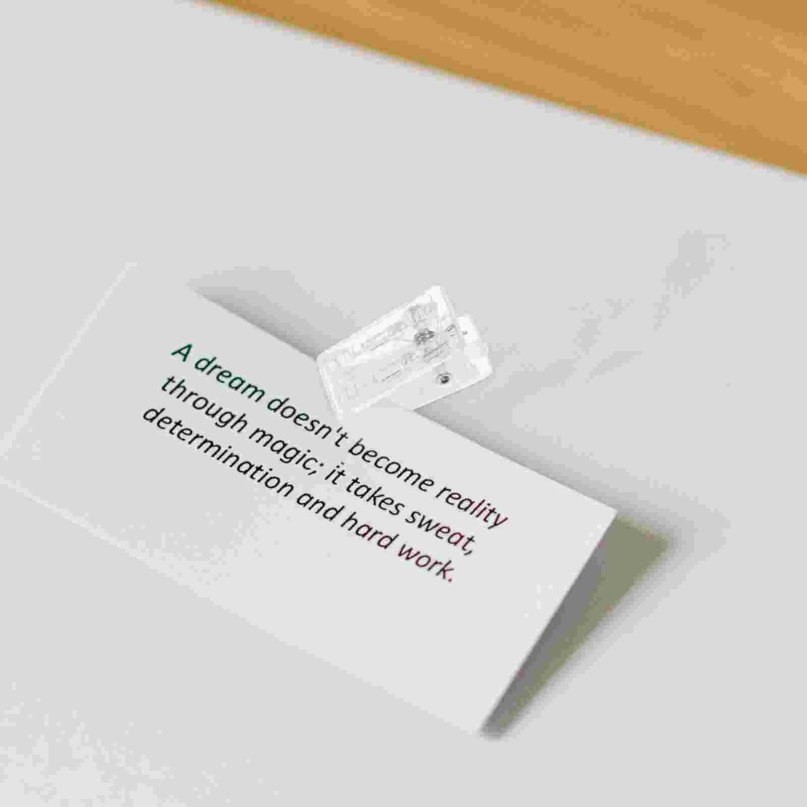 10 Pcs Badge Holder Reel Extra Large Binder Clips for Single Sided Adhesive Work