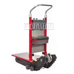 400KG Tracked Tank Electric Stair Climbing Vehicle Cargo Mute Handling Cart Crawler-type Up and Down Stair Climber Hand Trolley