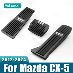 For Mazda CX-5 CX5 CX 5 KE KF 2012-2021 2022 2023 2024 Car Footrest Pedal Gas Fuel Accelerator Cover Brake Clutch Pedals Pads