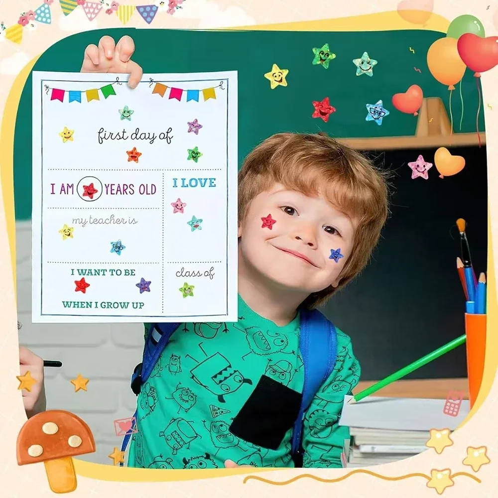 5-10 листов наклейки со звездами, 15 видов конструкций, счастливый смайлик, студенческая таблица наградов, этикетки для поведения, сделай сам, скрапбук, школьные и офисные принадлежности