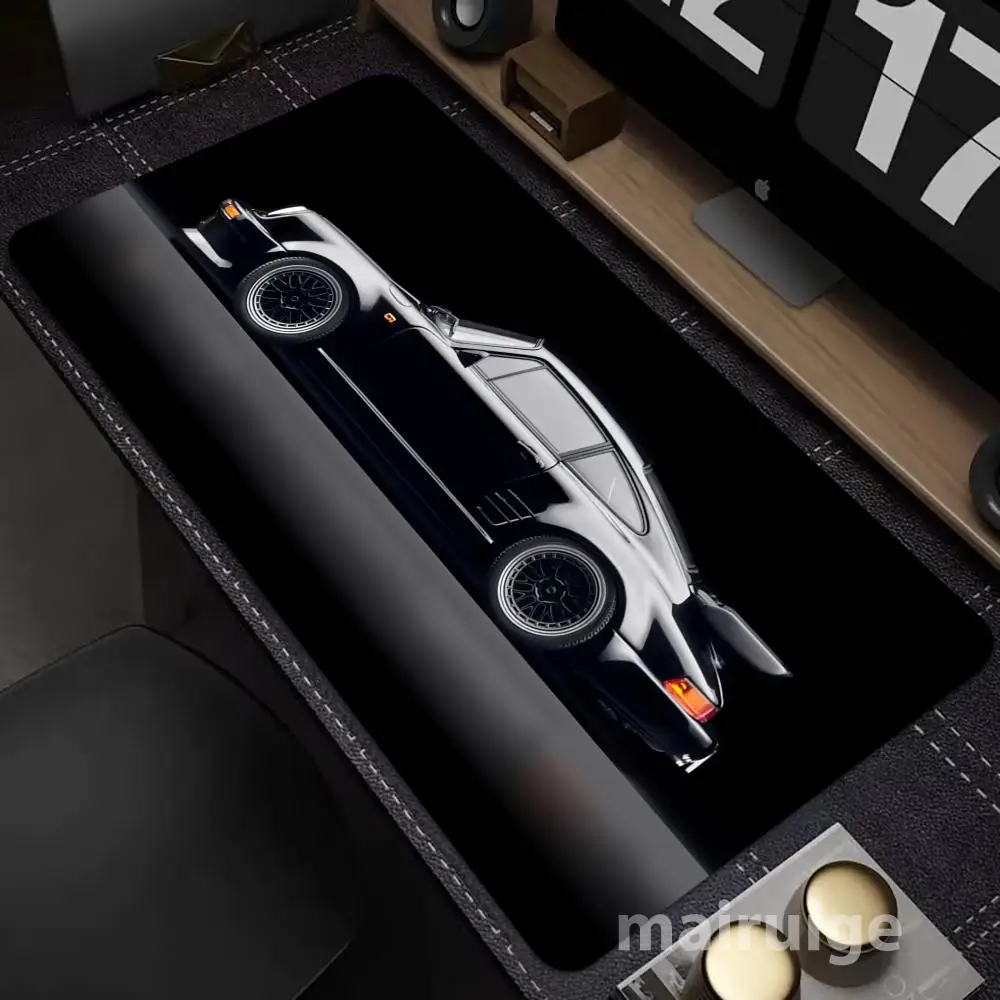 

Черный автомобильный дизайн Коврик для мыши Большой компьютерный офисный игровой настольный коврик XXL Резиновые противоскользящие коврики для клавиатуры с прошитыми краями Длинные настольные коврики