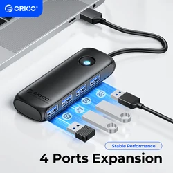 ORICO USB 3.0 Hub Usb 2.0 Multi-USB Splitter Power Adapter 4-Port Multi-Extender OTG Adapter For PC Computer Accessories